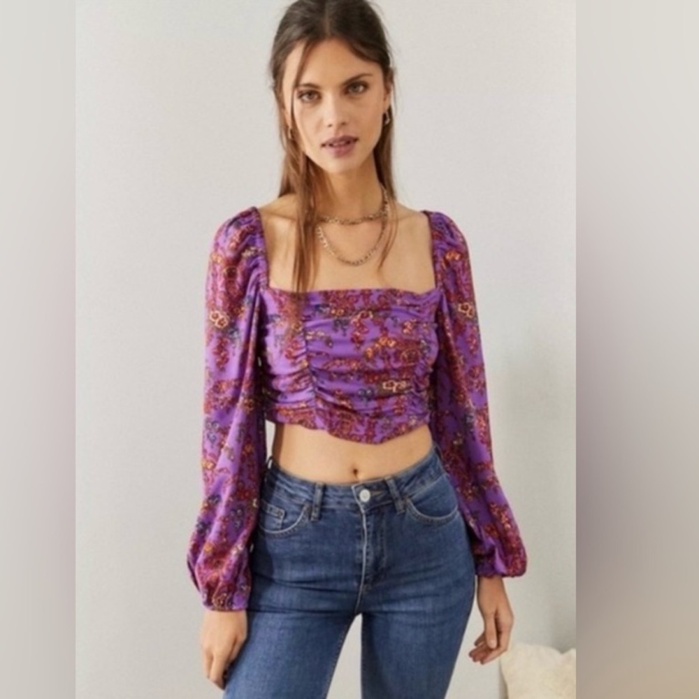 Urban Outfitters Bambi floral long sleeve top